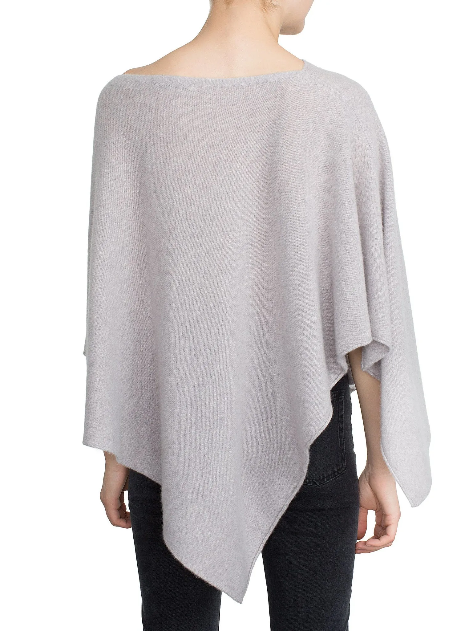 Asymmetrical Poncho Jet Black