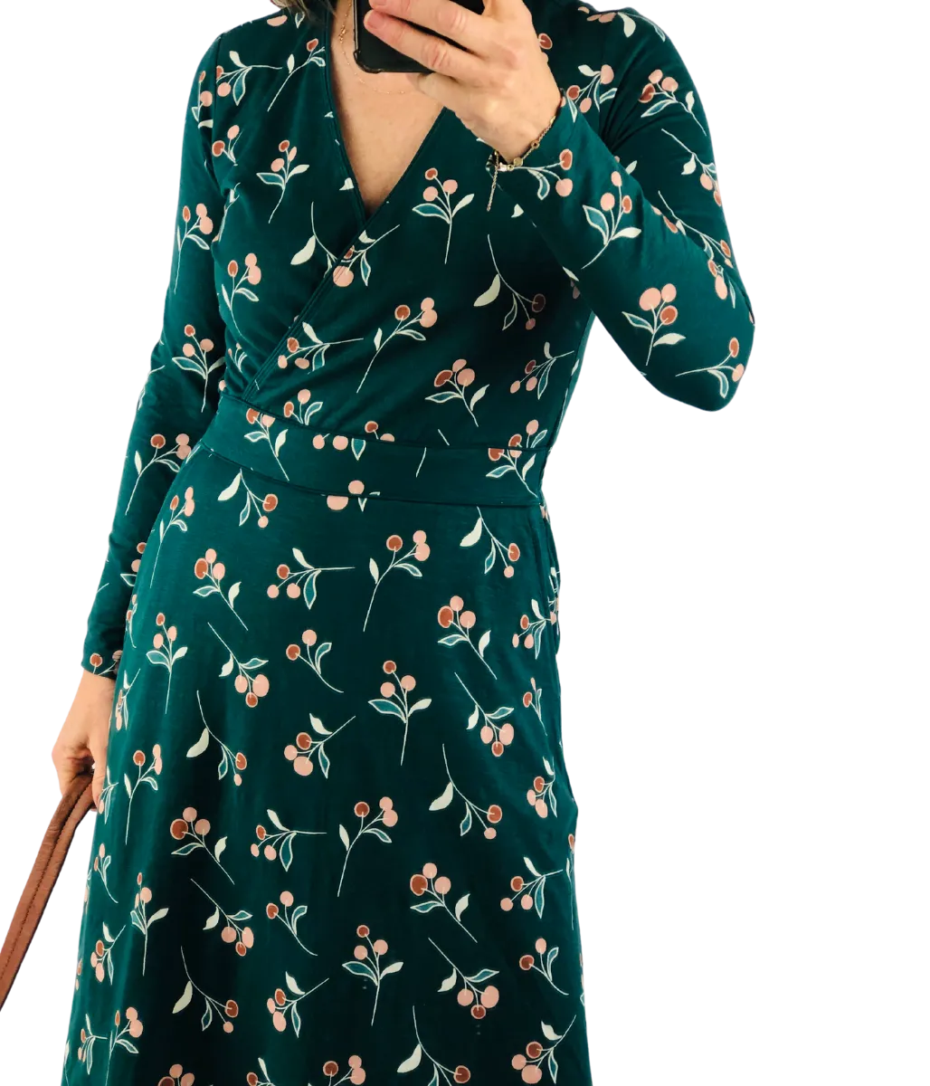 Brakeburn Cherry Wrap Dress