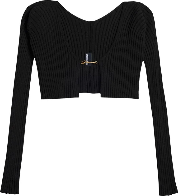 Cardigan Jacquemus Le Cardigan Alzou 'Black', black