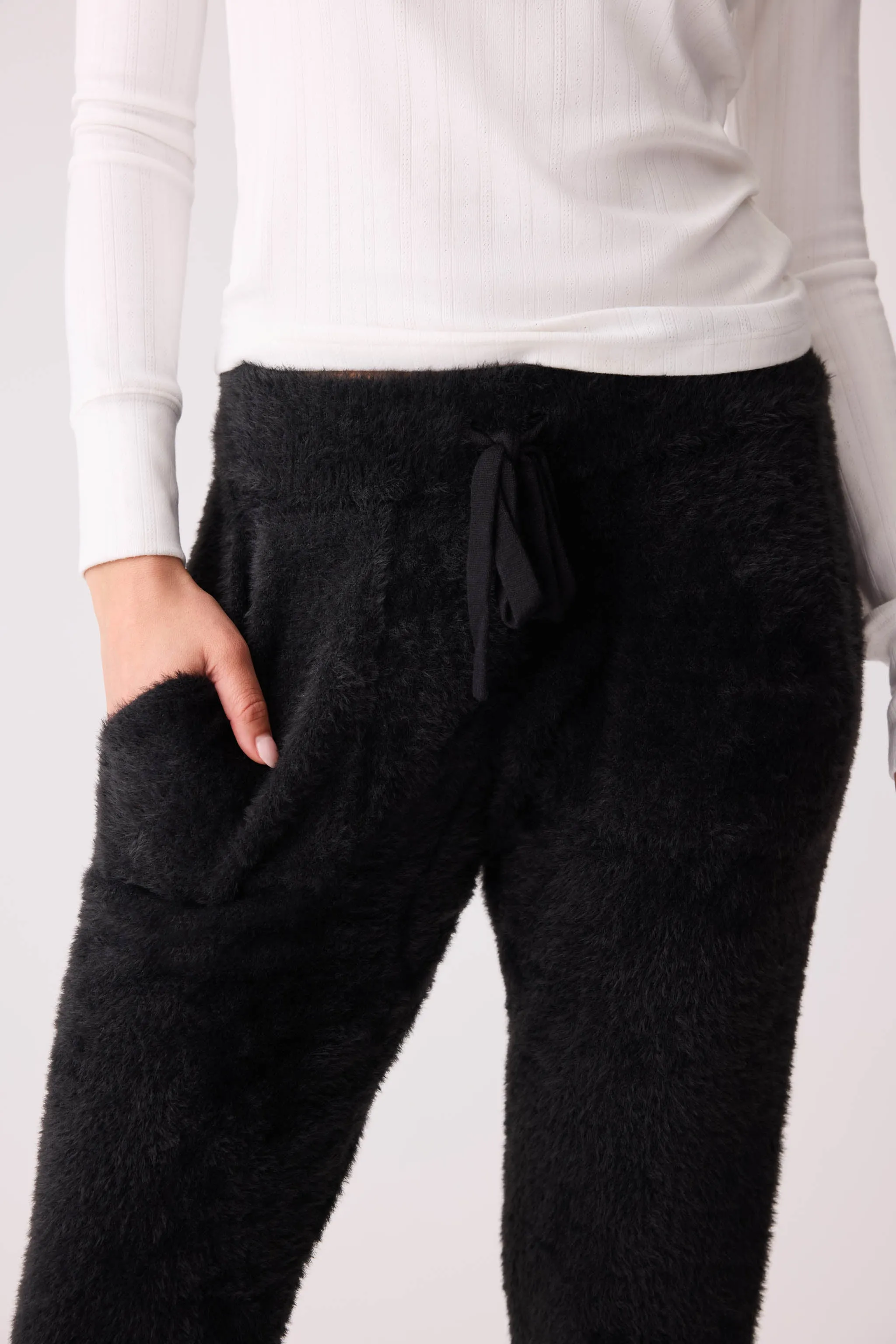 Cozy & Chic Feather Knit Banded Pant