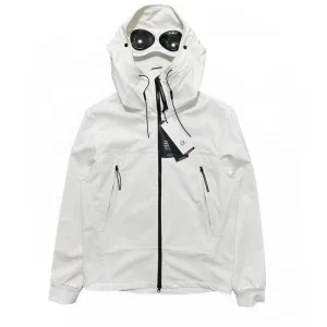 CP Company White Soft Shell-R Goggle Jacket