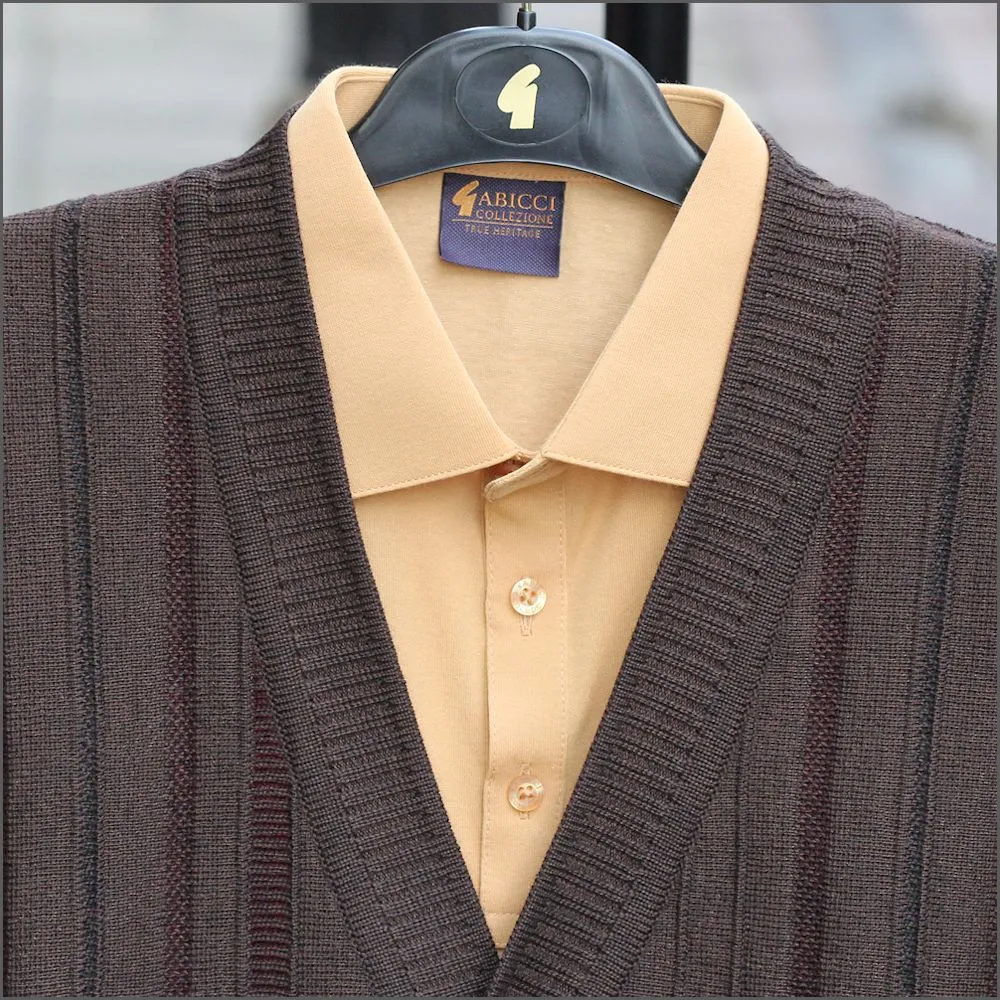 Dg's Brown Pattern Cardigan^