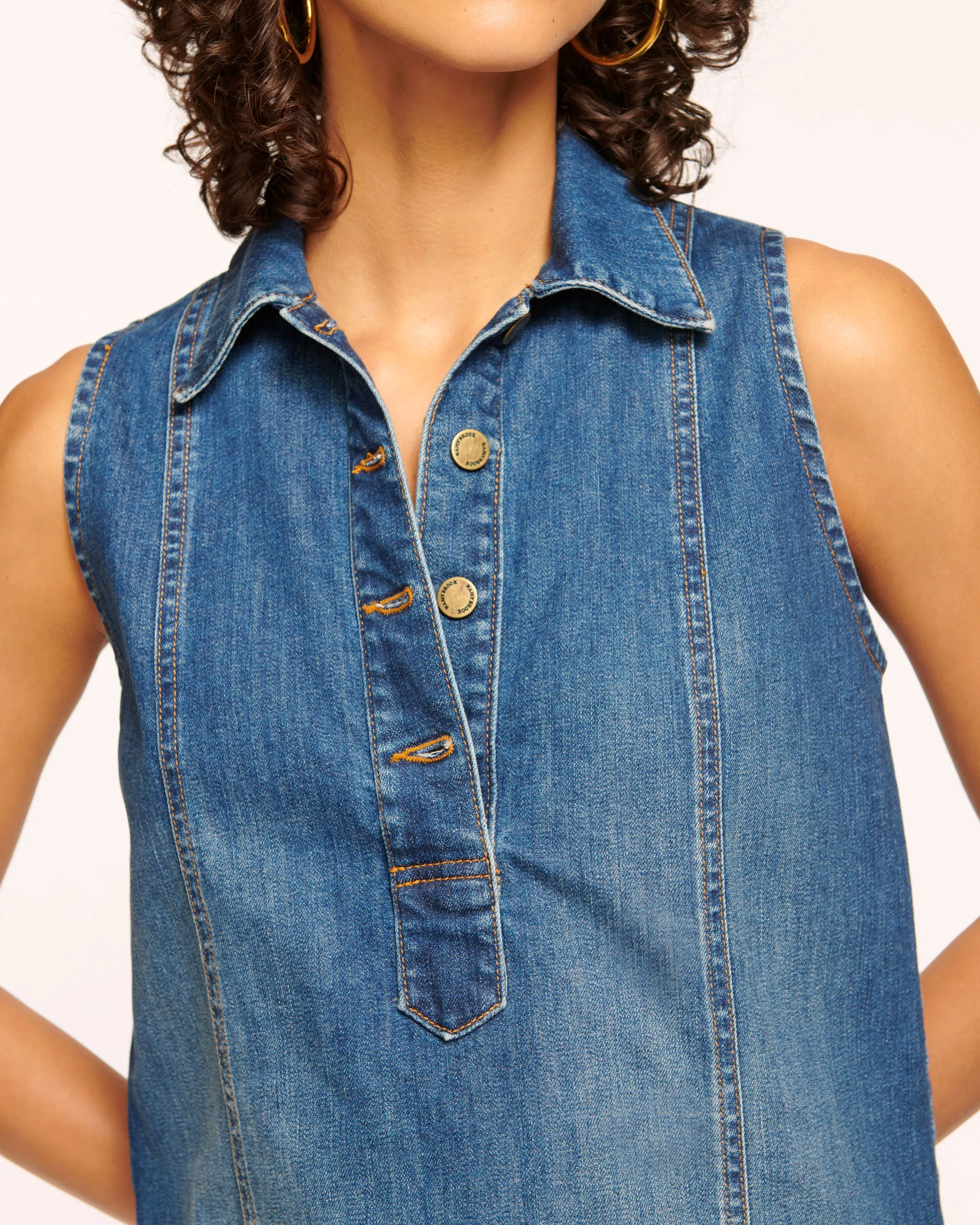 Donnie Relaxed Denim Mini Dress