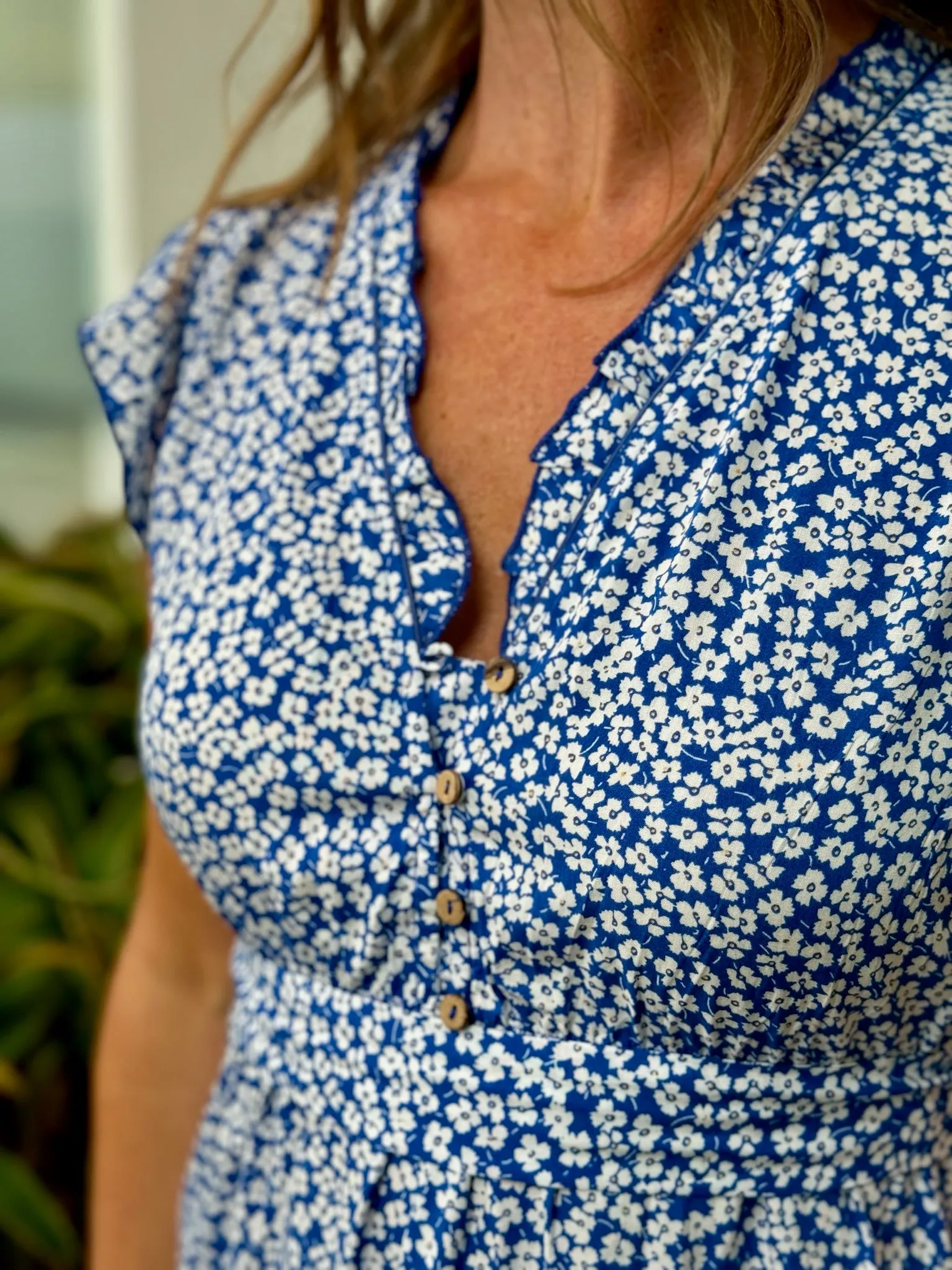 Eleanor Dress - Blue Floral