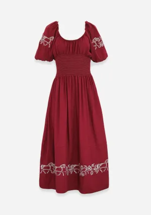 Faith Dress | Burgundy