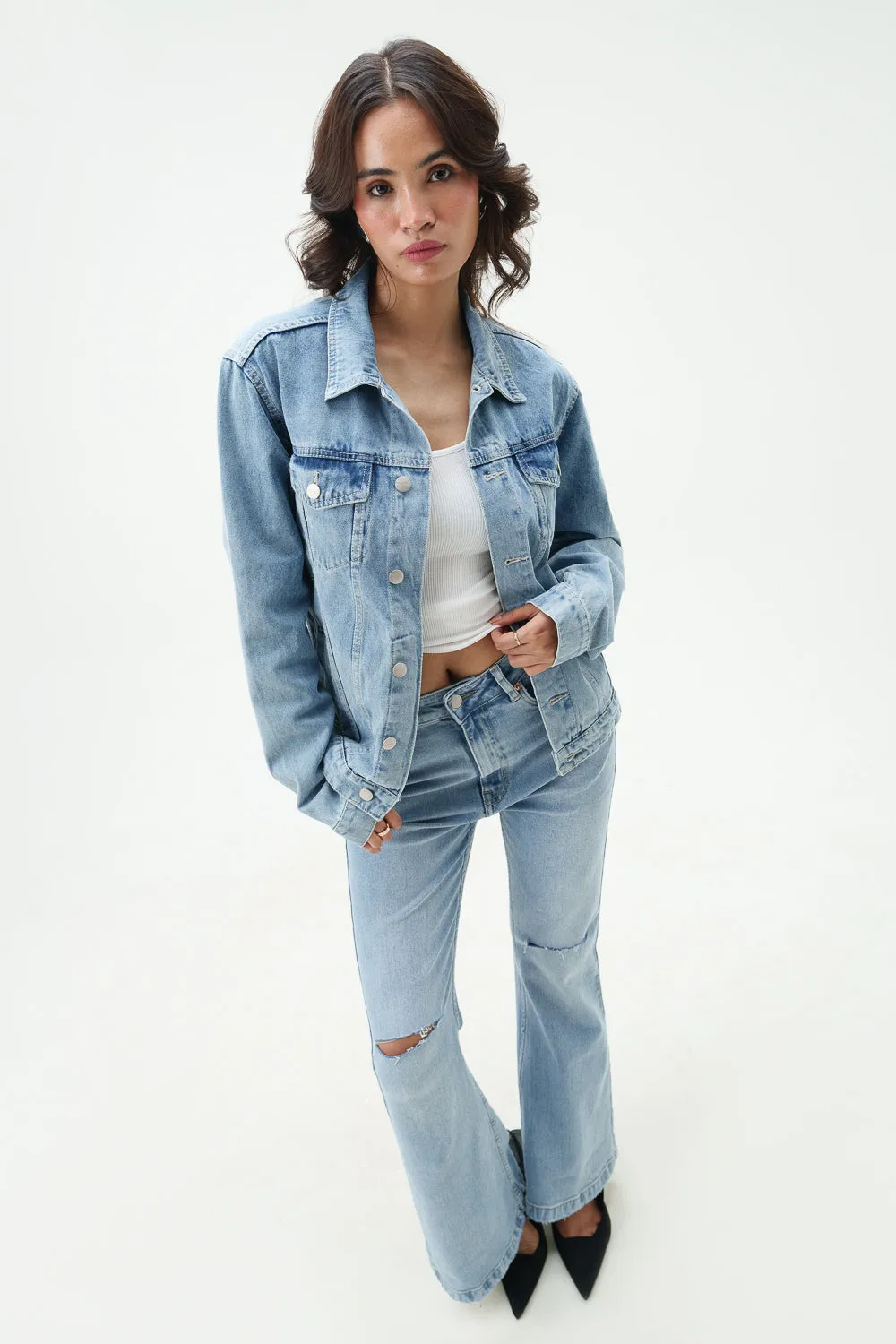 Galactic Blue Classic Denim Jacket