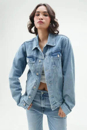 Galactic Blue Classic Denim Jacket