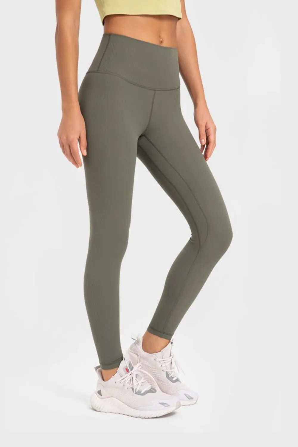 Highly Stretchy Wide Waistband Yoga Leggings (TBL) T