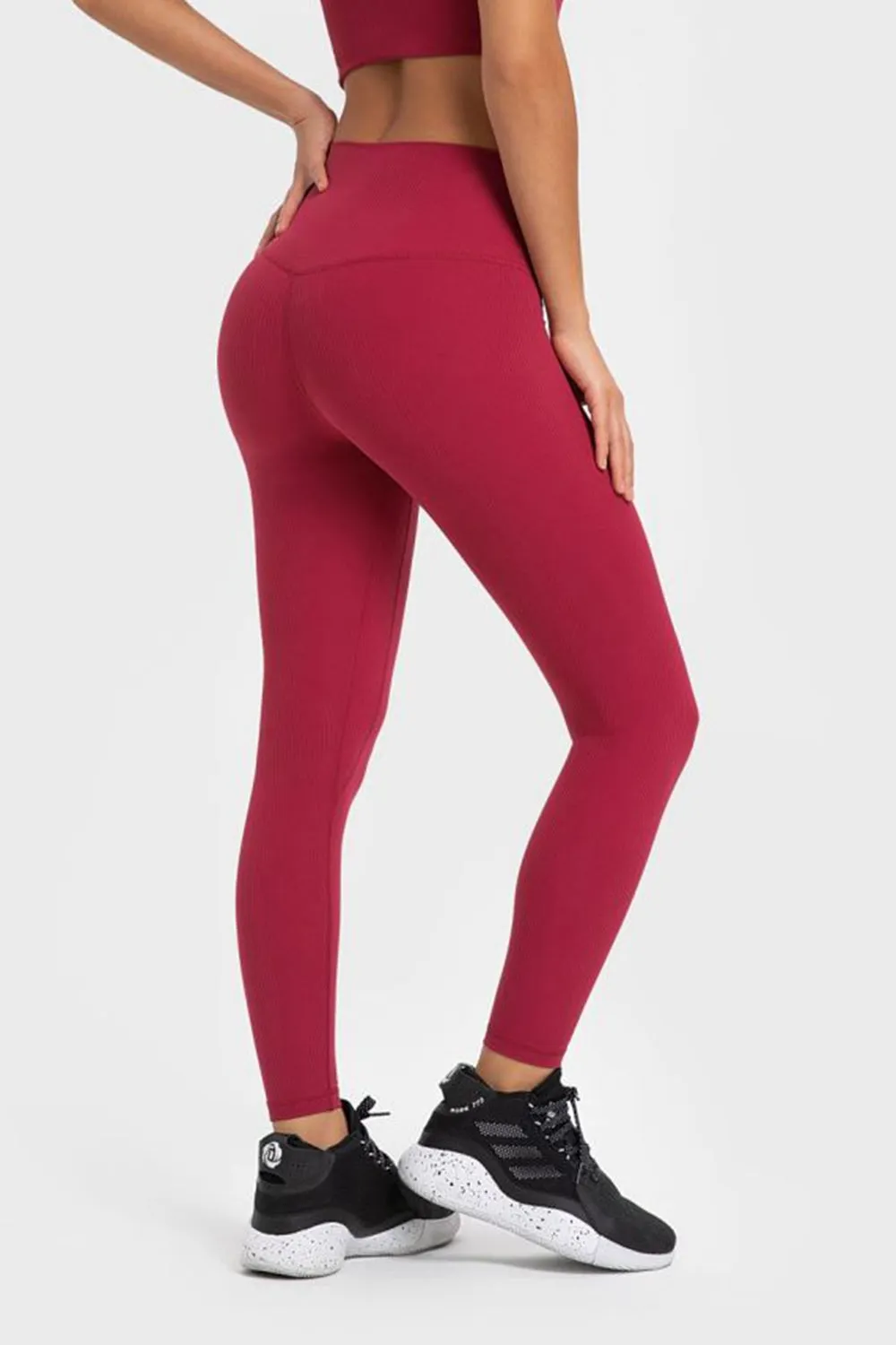 Highly Stretchy Wide Waistband Yoga Leggings (TBL) T