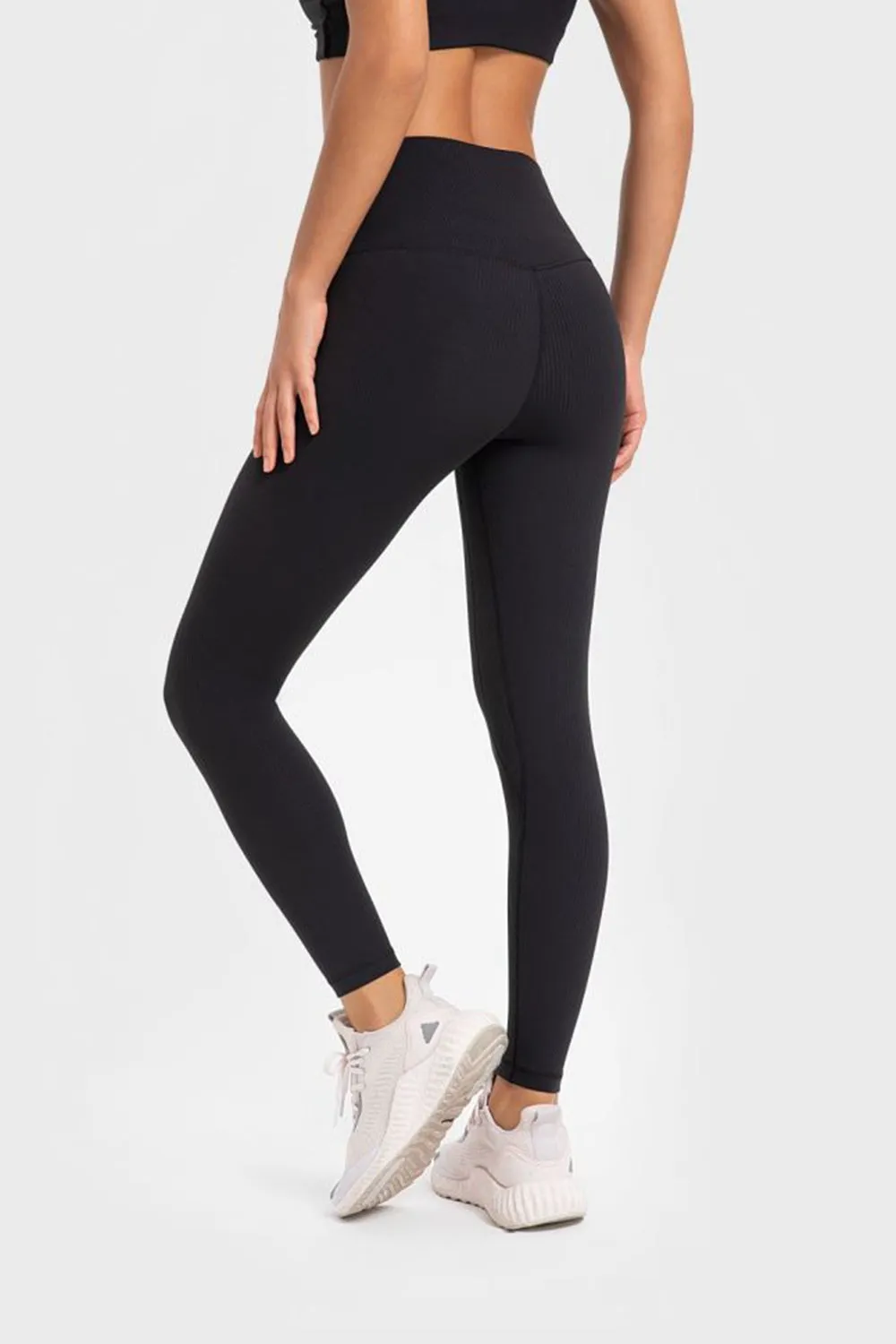 Highly Stretchy Wide Waistband Yoga Leggings (TBL) T