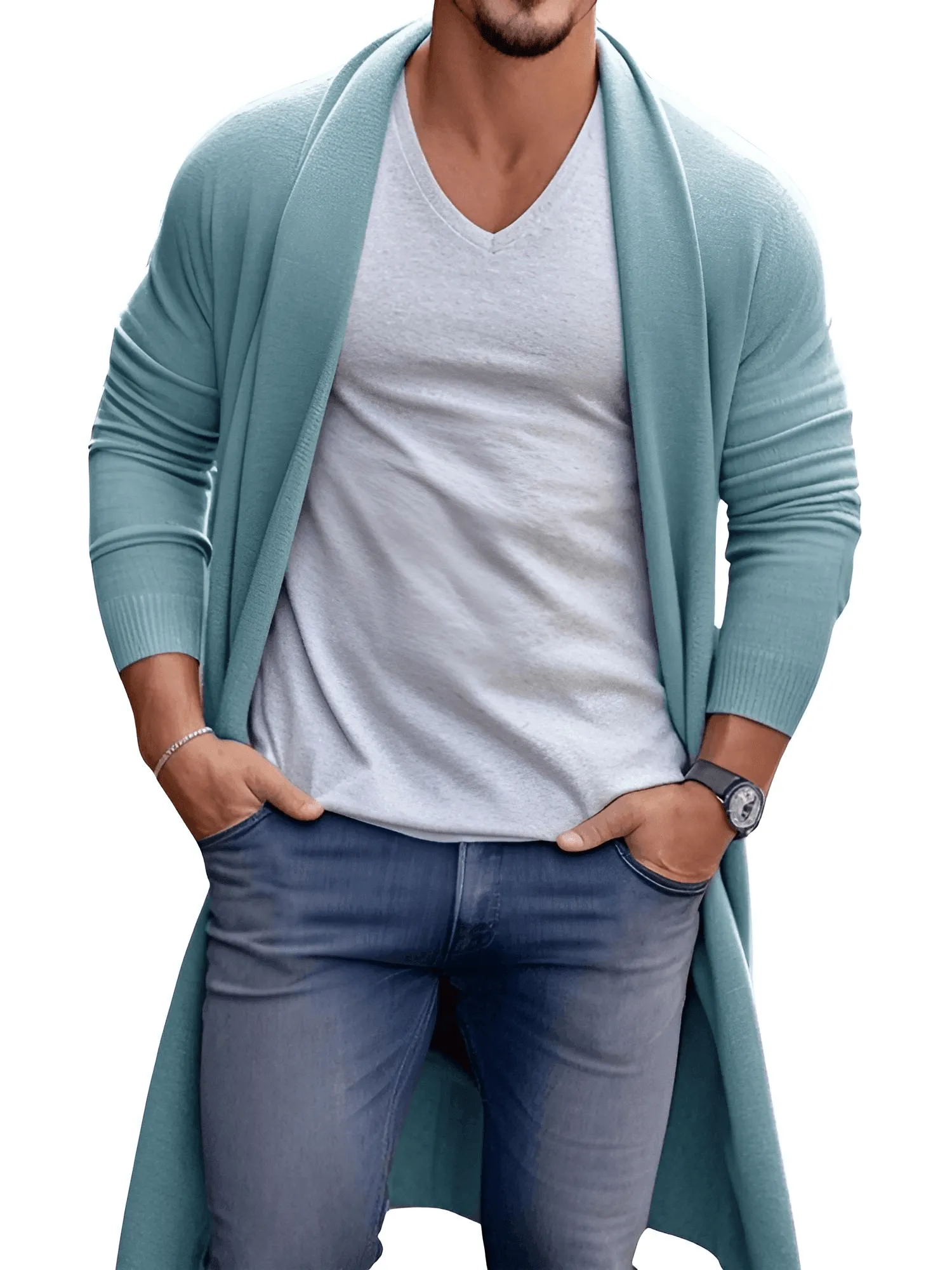 Men's Thin Cardigan - In 6 Colors!