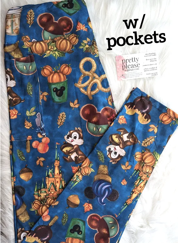 Mickey Halloween Magic Kingdom Friend Fall Super SOFT Legging Disney Stitch rts