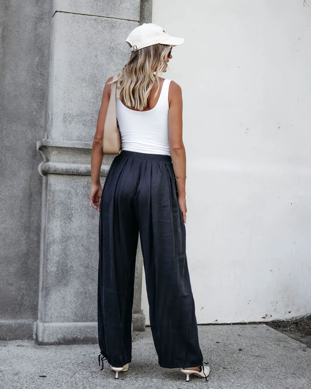 Muse By Magnolia Charcoal Parachute Pants - DOORBUSTER