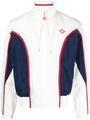 panelled zip-up track jacket