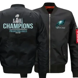 Philadelphia eagles Fan Bomber Jacket|nfl eagles fan's super bowl champions Jacket (3 Colors)