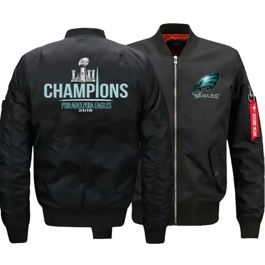 Philadelphia eagles Fan Bomber Jacket|nfl eagles fan's super bowl champions Jacket (3 Colors)