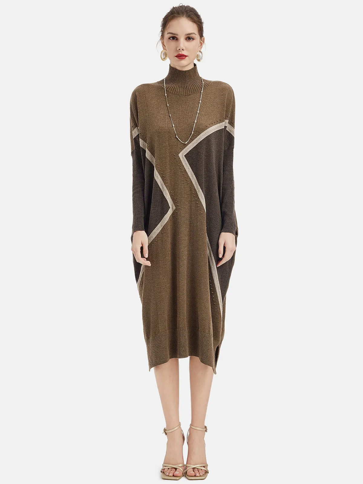 Relaxed Fit Cashmere Knit Dress