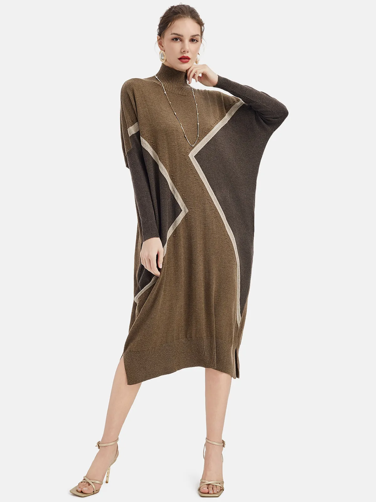 Relaxed Fit Cashmere Knit Dress