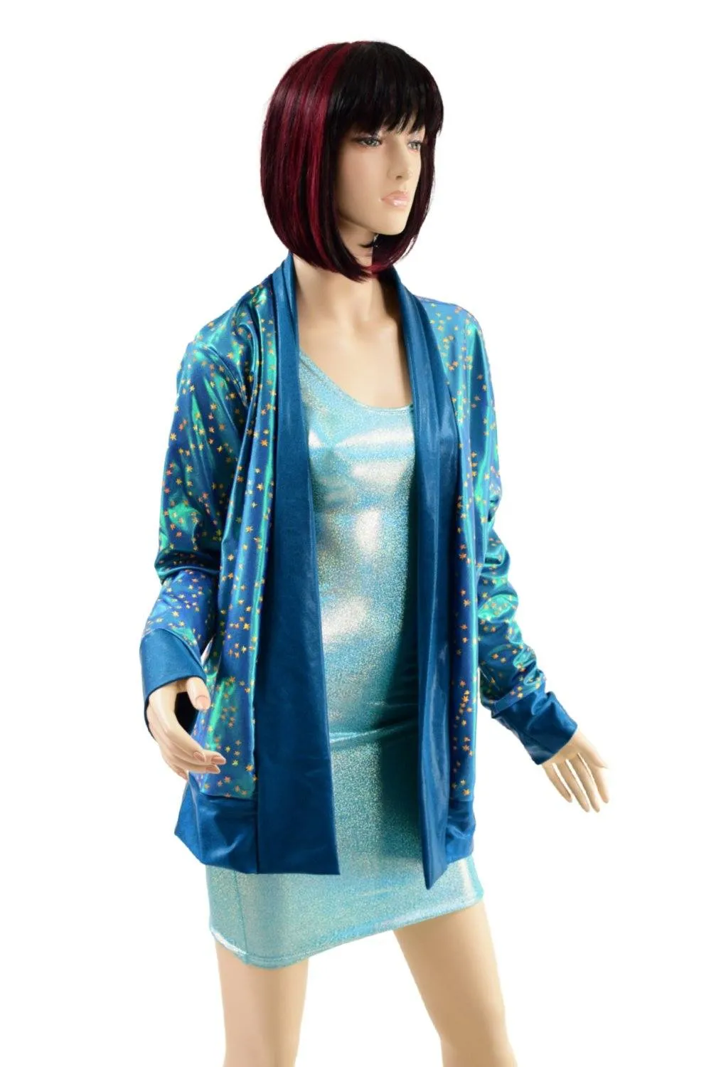 Stardust Not A Cardigan with Nile Blue Trim