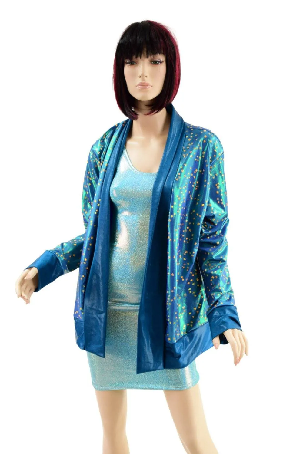 Stardust Not A Cardigan with Nile Blue Trim