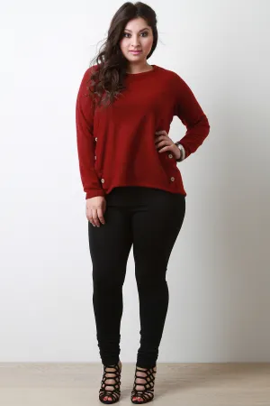 Stretchy Solid Knit Leggings