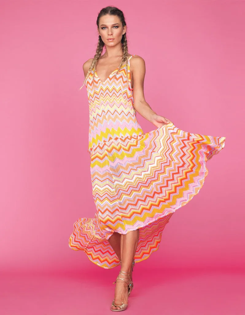 Tete by Odette Zig Zag Maxi Dress