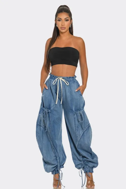 Urban Chic Denim Cargo Pants