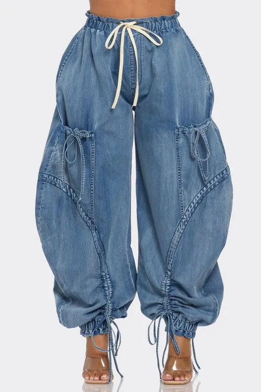 Urban Chic Denim Cargo Pants