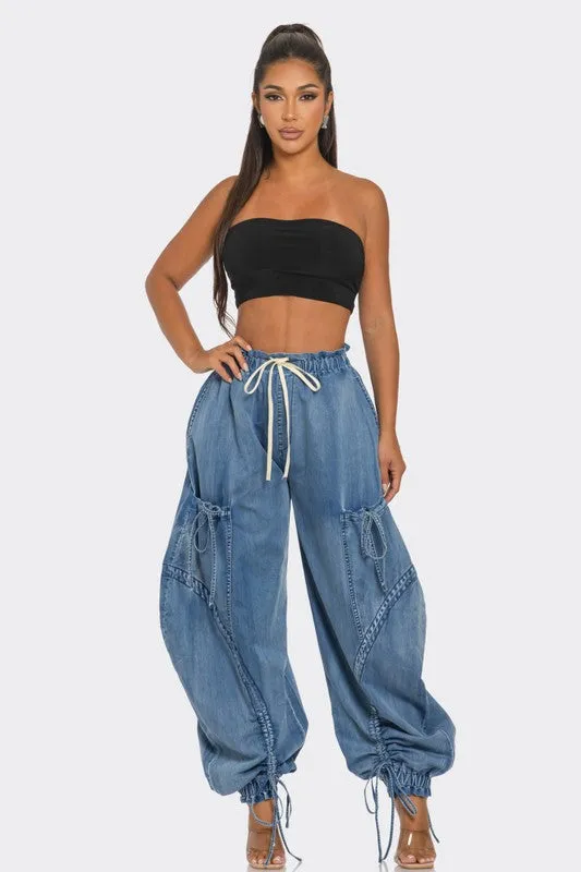 Urban Chic Denim Cargo Pants