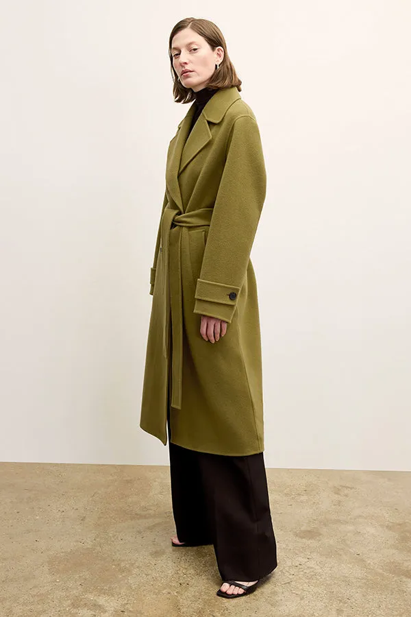 Viola Coat - Double-Face Wool :: Pistachio