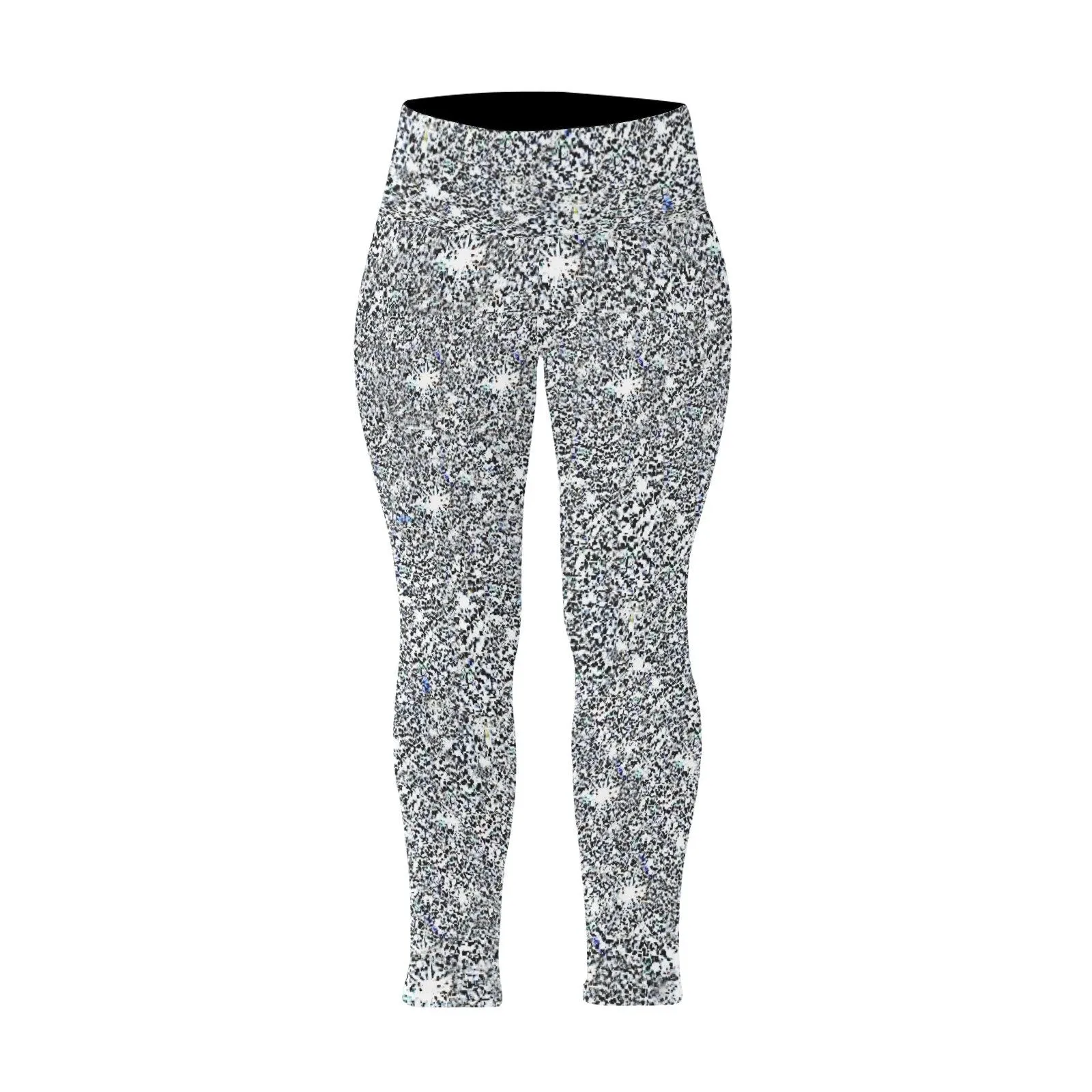 XXS-5XL Silver Sparkly High waisted Leggings,casual,gym/yoga/lounge/chillout/party wear,Christmas/Thanksgiving/Birthday/New Year/Ladies Gift