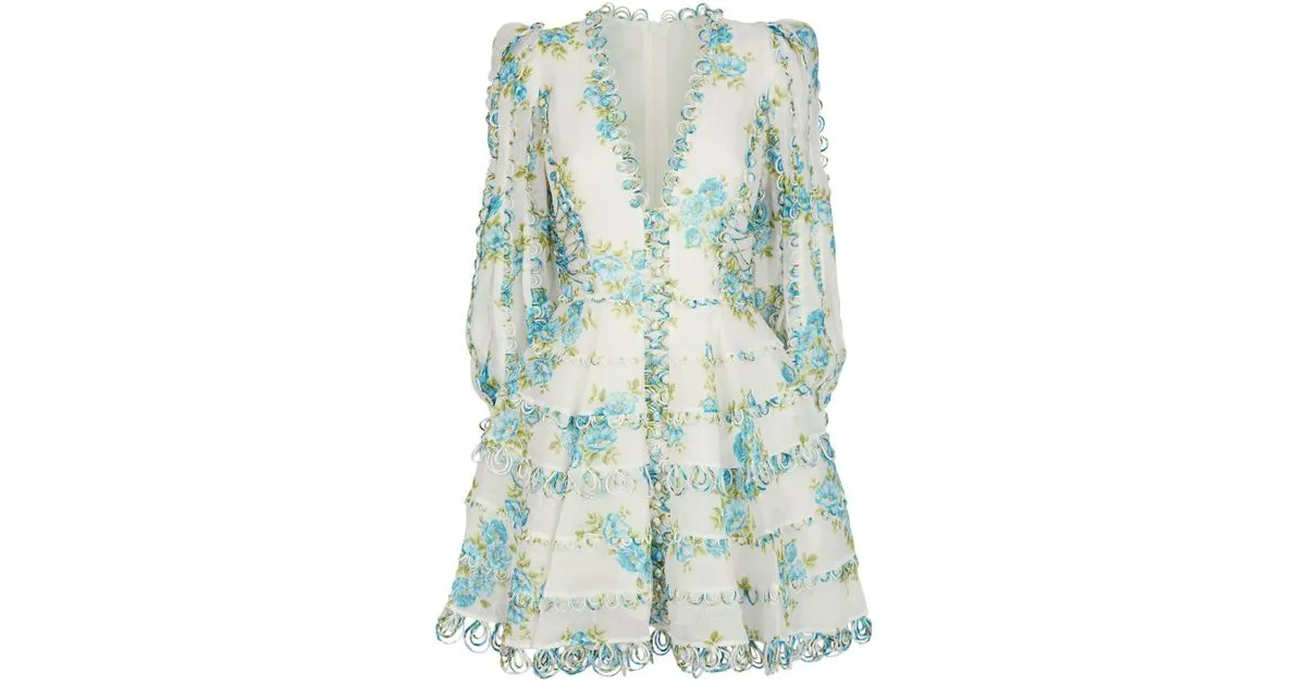 Zimmermann Whitewave Honeymooners Mini Dress (For Hire)