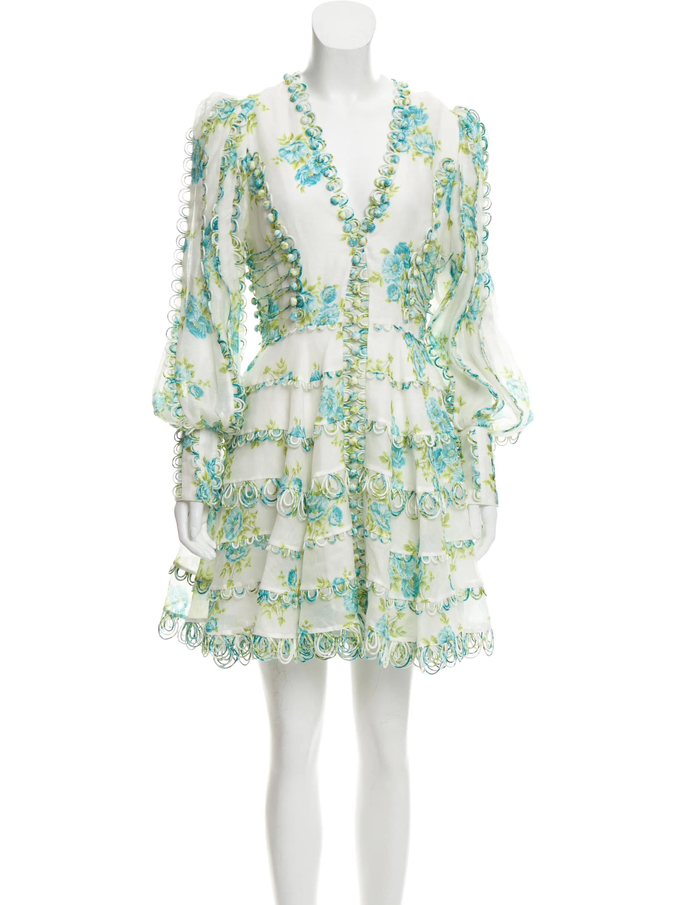 Zimmermann Whitewave Honeymooners Mini Dress (For Hire)